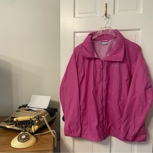 Fuchsia Pink Columbia Windbreaker